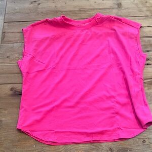 Med Couture Bright Pink Muscle Tee